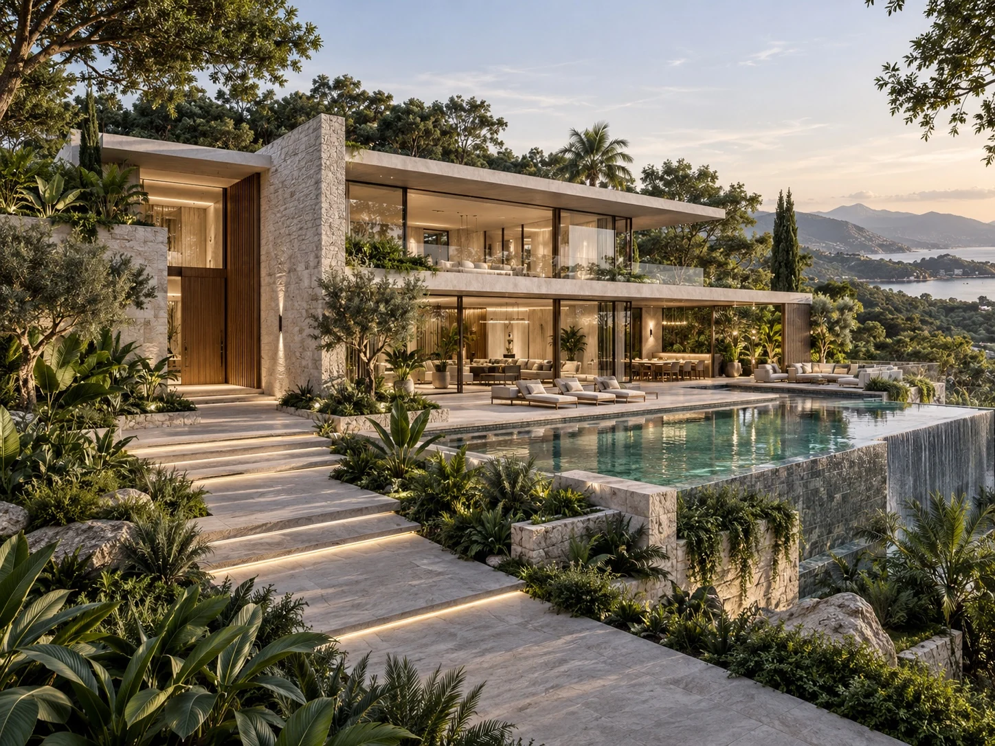 Coastal Garden Villa — Nature-inspired villa concept