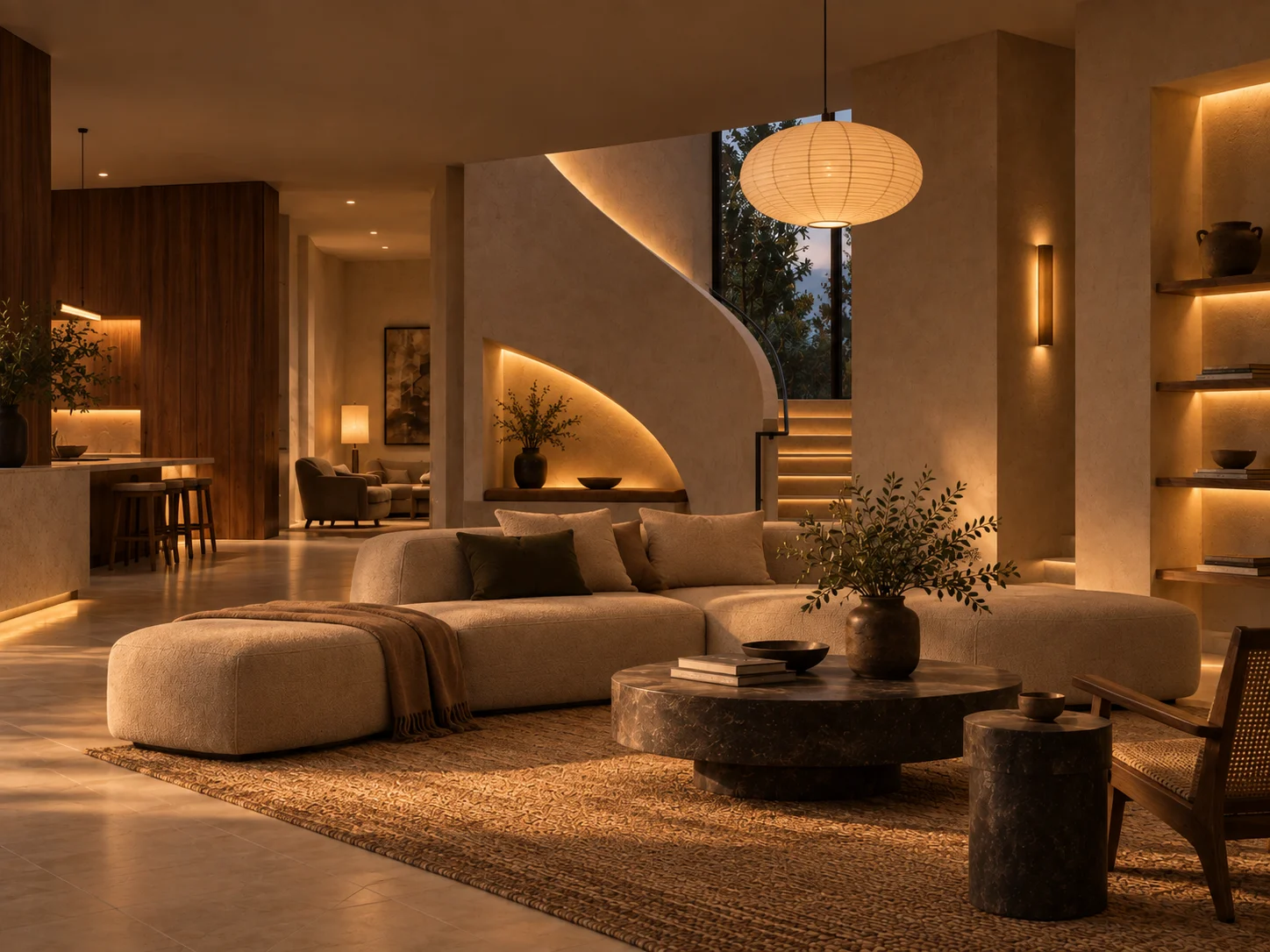 Terra House — Warm minimalist interior concept